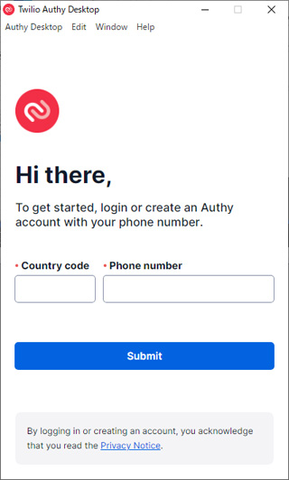 Twilio Authy Desktop の設定方法